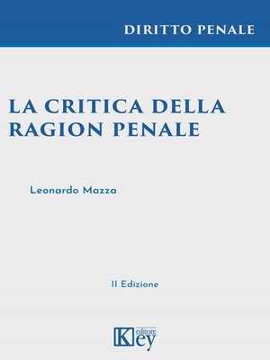cover image of La critica della ragion penale